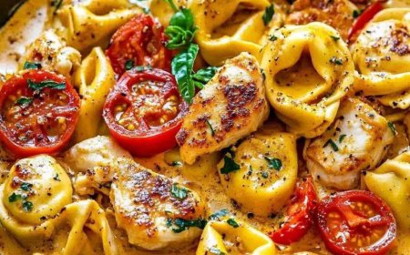 Abgefahren lecker, Tortellini in Hähnchen Schmand in 10 Minuten