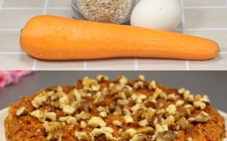 Haferflocken-Kefir-Auflauf mit Karotten, Äpfeln und Walnüssen