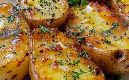 Ofenkartoffeln mit Knoblauch und Butter