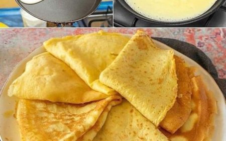 Pfannkuchen mit Vanillepudding ohne Mehl