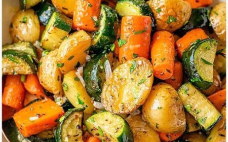 Boahh wie leckeeer, Kartoffel Zucchini Karotten Pfanne