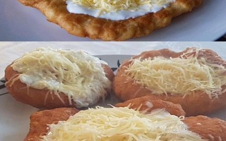 Ungarische Langos mit Knoblauch