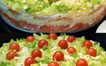 Salattorte fürs Grillen Ein Stück Salat, bitte