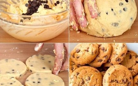 HAUSGEMACHTE KEKSE MIT SCHOKOLADENSTÜCKCHEN