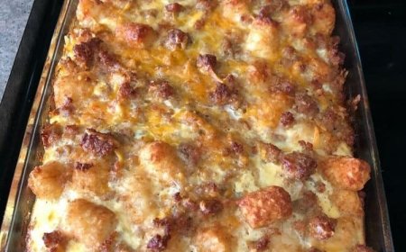 Frühstücksauflauf mit Tater Tots