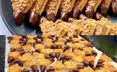 Nussecken in 15 Minuten bereit für den Ofen