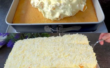 Fantakuchen mit Mandarinen und Paradiescreme