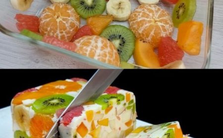 Nur Milch und Obst Leckeres Dessert ohne Gelatine