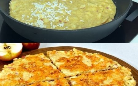 Apfel Zimt Haferflocken Pfannkuchen mit Mozzarella