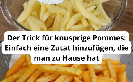 Der Trick für knusprige Pommes: Einfach eine Zutat hinzufügen, die man zu Hause hat