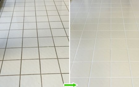 So entfernen Sie Schwarz von Bodenmörtel