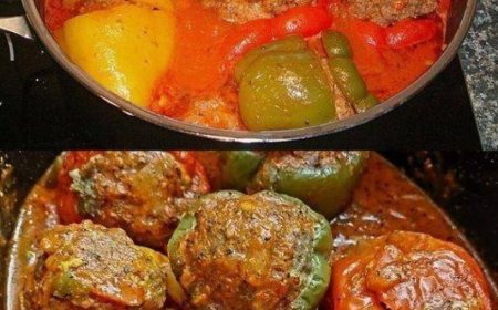 Gefüllte Paprika nach Carstens Art