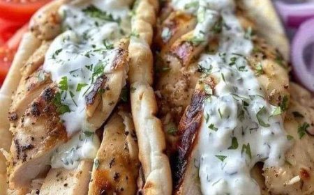 Griechisches Hähnchen-Gyros