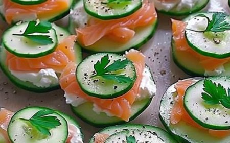 Gurken Lachs Häppchen