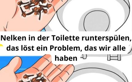Nelken in der Toilette runterspülen, das löst ein Problem, das wir alle haben