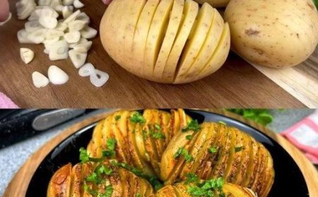 Ofenkartoffeln mit Knoblauchbutter