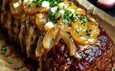Französisches Zwiebelhackbraten
