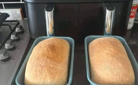 Hausgemachtes Brot in der Heißluftfritteuse