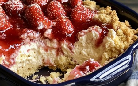 Erdbeer Käsekuchen Dump Kuchen