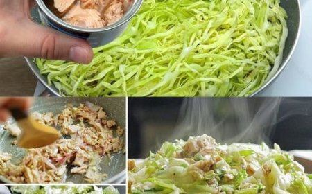 Sie brauchen nur 3 Zutaten und 15 Minuten, Chinakohl mit Thunfisch