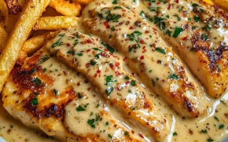 Hähnchenfilet in cremiger Knoblauchsauce ein Blitzgericht in 20 Minuten!