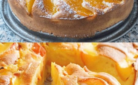 Pfirsich – Vanillekuchen