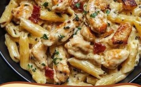 20 Minuten “Heirate mich” Hähnchen Pasta mit 50g Parmesan