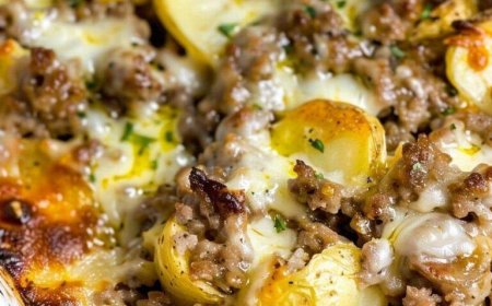 Käse Wurst Kartoffel Auflauf