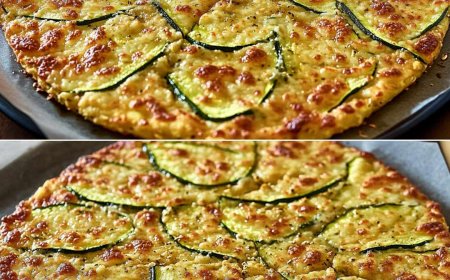 Gesunder Pizzaboden aus Zucchini und Haferflocken