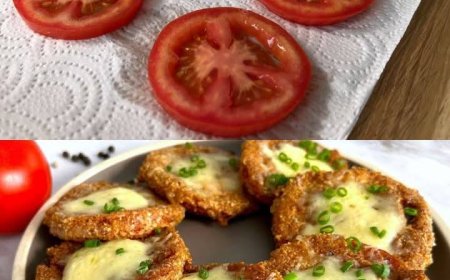 Knusprige Tomatenpuffer mit Käse
