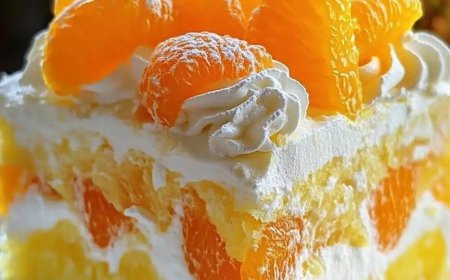 Fantakuchen mit Mandarinen und Ananas