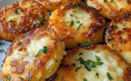 Gebackene Kartoffelscheiben mit Käse