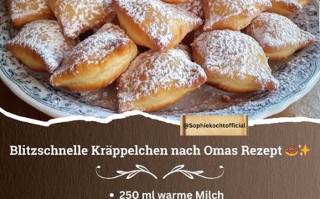Omis Kräppelchen die ich 2x pro Woche backen, wie vom Weihnachtsmarkt