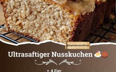 Nusskuchen bleibt mindestens 2 – 3 Tage saftig und fluffig!