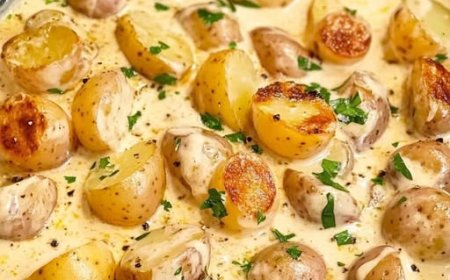 Himmlische Knoblauch-Kartoffeln in Sahnesauce – Ein Genuss für jeden Tag
