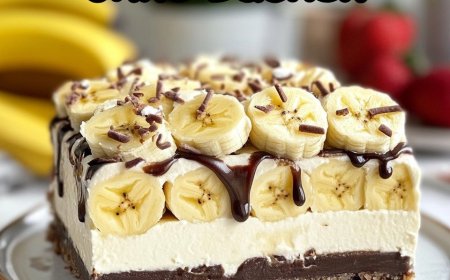 Bananensplit Torte ohne Backen  Süßer Genuss in nur wenigen Minuten