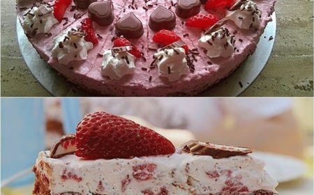 Erdbeer yogurette torte mit nussboden