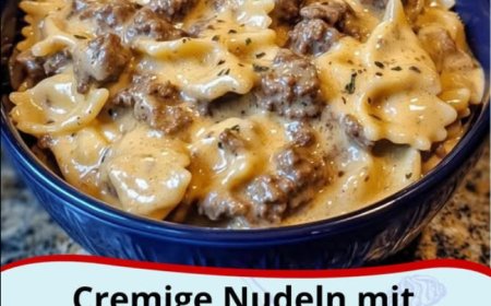 Cremige Nudeln mit Hackfleisch – Ein schnelles und herzhaftes Gericht
