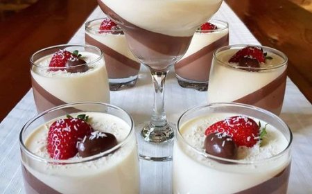 SCHOKOLADE & VANILLE PANNA COTTA
