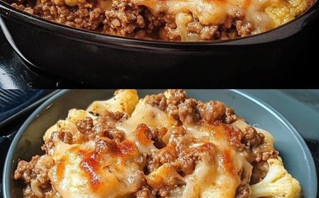 Blumenkohl mit Hackfleisch, wahnsinnig lecker