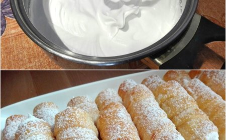 Selbstgemachte Schaumrollen mit italienischer Eischnee-Füllung, super lecker