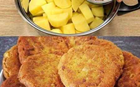 Kartoffelfrikadellen gefüllt mit Käse