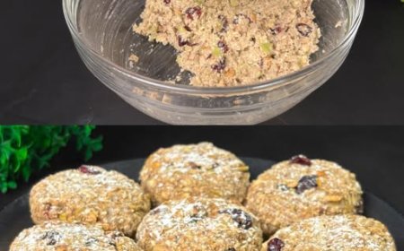 Nussige Haferflocken-Muffins mit Äpfeln und Bananen