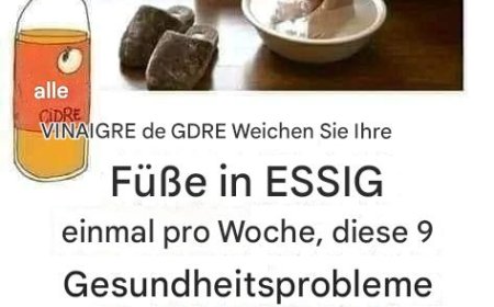 Weichen Sie Ihre Füße einmal pro Woche in Essig ein, diese 9 Gesundheitsprobleme verschwinden