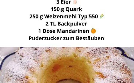 Saftiger Mandarinen Quark Kuchen