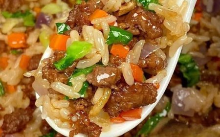 Reis Hackfleisch Pfanne mit Paprika in 15 Minuten gemacht!