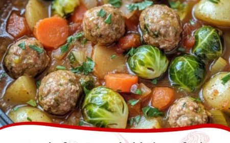 Herzhafter Rosenkohl-Eintopf mit Hackbällchen – Wärmend und lecker