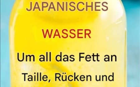 Japanisches Wasser, um das gesamte Fett aus Ihrem Bauch, Rücken und