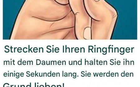 Strecken Sie Ihren Ringfinger mit dem Daumen und halten Sie ihn – Entdecken Sie die überraschenden Vorteile!