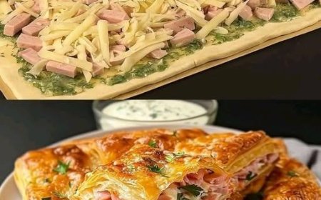 Boahhh voll lecker, Blätterteigtaschen mit Schinken und Kase